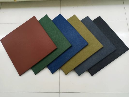 Playground EPDM Rubber Mat 500*500mm 1000*1000mm Non Slip Rubber Matting