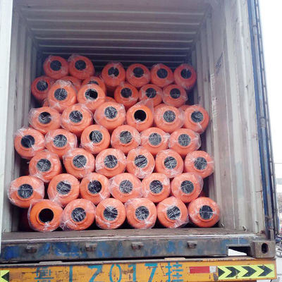 Cylindrical PU Foam Anti Collision Rolling Guardrail Barrier For Expressway