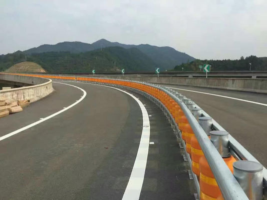 Expressways PU Rolling Crash Barrier safety roller barrier For Bumper Post