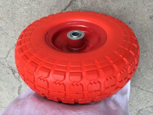 350-500mm Polyurethane Foam Wheels With Diamond Large Block Chevron Pattern