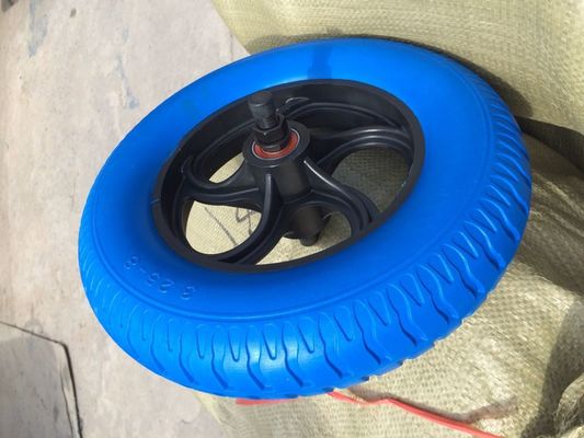 Size 350-400mm Industrial Polyurethane PU Foam Wheel For Trolley Barrow Golf Car