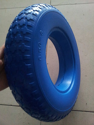 350-400mm PU Foam Wheels Diamond Pattern For Trolley