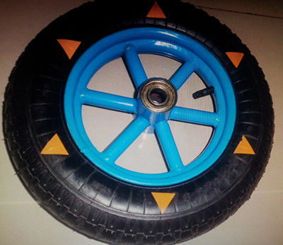 300-400mm Black PU Foam Wheels Pneumatic Air Tires