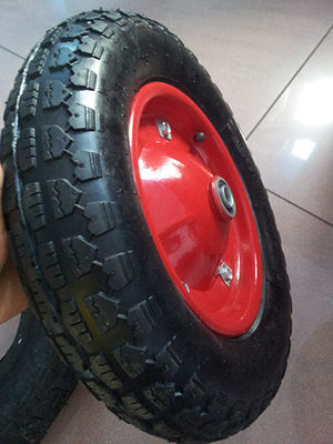300-400mm Black PU Foam Wheels Pneumatic Air Tires