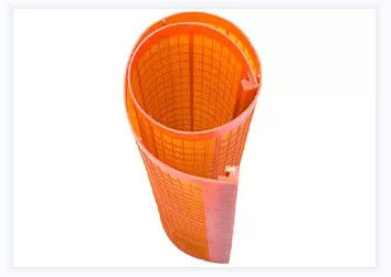Orange Color High Frequency Polyurethane Screen Mesh For 