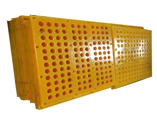 Round Aperture Polyurethane Screen Mesh Rubber Tension Screen Red Yellow Orange
