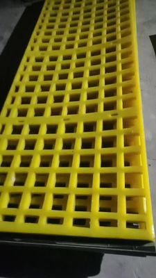 Square Polyurethane Rubber Tension Screen With Hooks For Mine And Quarry