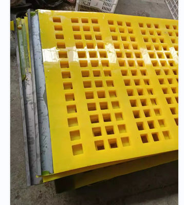 Square Polyurethane Rubber Tension Screen With Hooks For Mine And Quarry