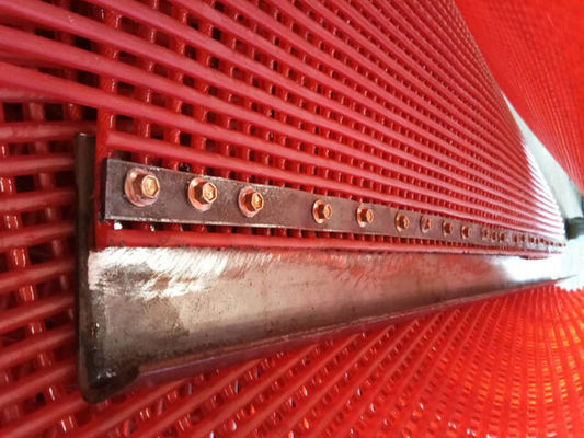 Polyurethane TPU Tufflex Screen Mesh With Steel Hooks No Blind