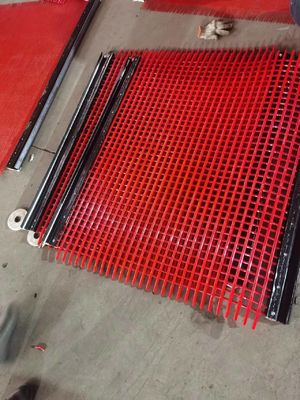 Steel Wire Rope Core Polyurethane Mesh Self Cleaning Polyurethane Screen Mesh