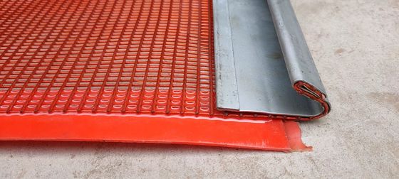 Polyurethane Coated Vibrating Screen Mesh Self Cleaning Steel Core Polyurethane Screen