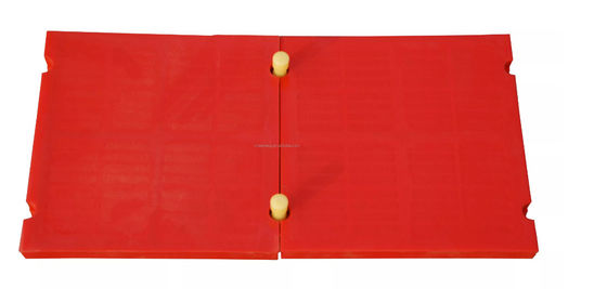 Red Dewatering Polyurethane Screen Mesh For Concentrate Dewatering