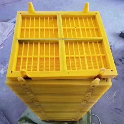 Hardness 80A To 95A Polyurethane Screen Mesh Rubber Modular Screen Panel For Dewatering