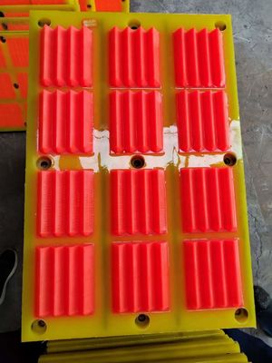 Hump-Shaped Stereoscopic  Wavy Type Polyurethane Screen Panel High Open Area With  Double Screening Area
