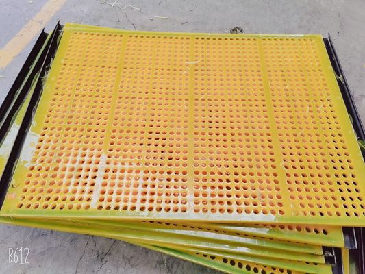 Tensioned  Urethane Coated Sieve Plate For Stone Screening