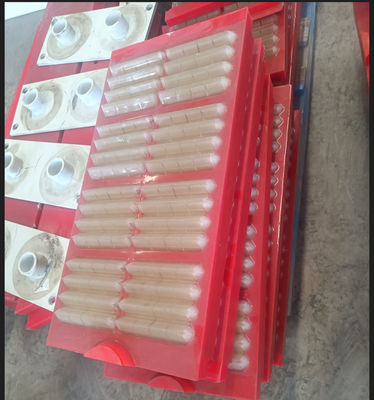 Hump-Shaped Stereoscopic  Wavy Type Polyurethane Screen Panel High Open Area With  Double Screening Area